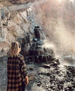 ACOA Fireside Mocha Plaid Flannel CLOTHING