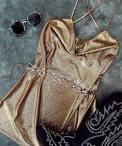 ALUMAUSA Innerbloom Gold Chain Belt