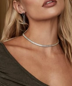 ALUMAUSA Shelby Stone Choker Necklace New Arrivals 8 ALUMAUSA Shelby Stone Choker Necklace New Arrivals