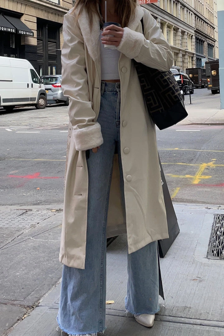 Bailey Rose Bernadette Cream Vegan Leather Jacket 5 Bailey Rose Bernadette Cream Vegan Leather Jacket