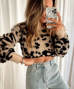 12th Tribe Dawn Leopard Sweater CLOTHING