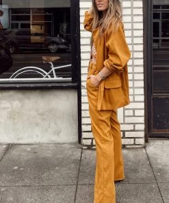 LE LIS Top Notch Tangerine Trousers