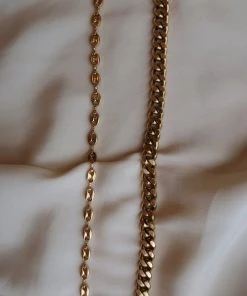 ALUMAUSA Jessa Gold Oval Link Necklace New Arrivals