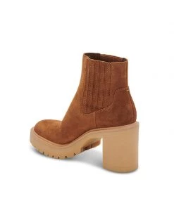 Dolce Vita Caster H20 Camel Suede Bootie New Arrivals