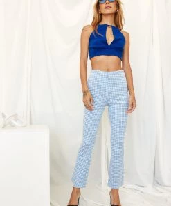BAEVLY Mallory Blue Checkered Pants 13 BAEVLY Mallory Blue Checkered Pants