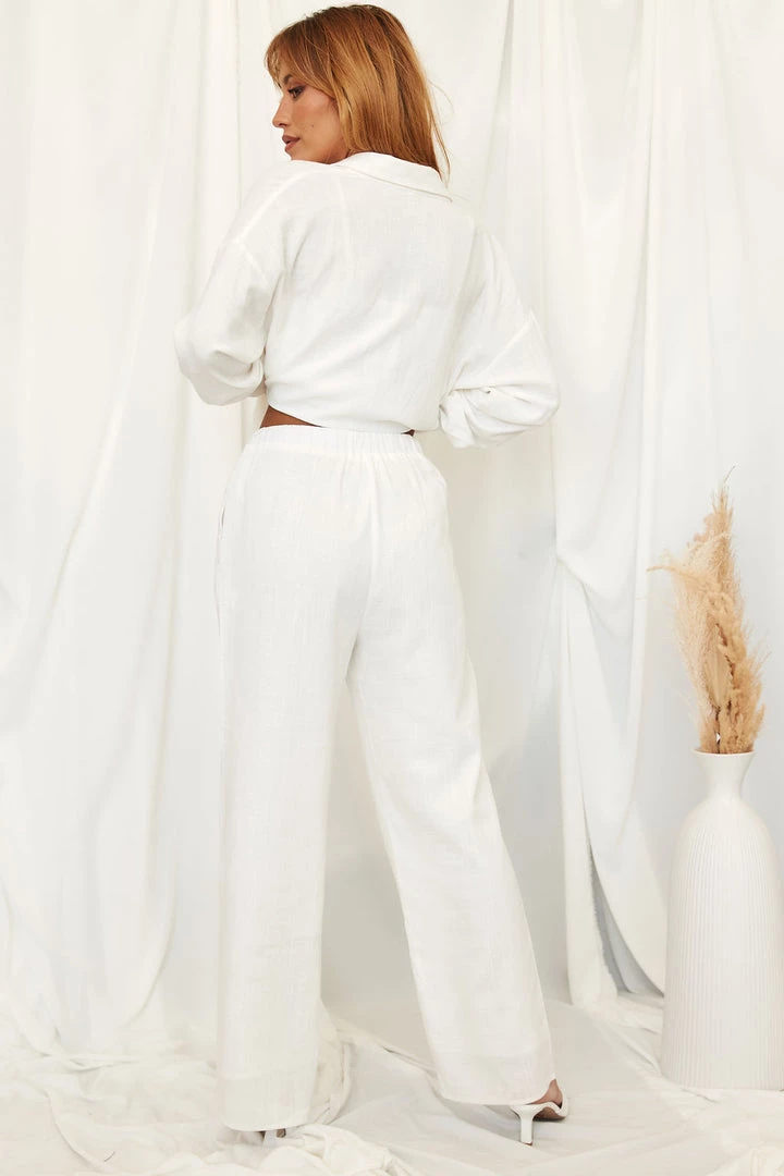 Modern Bridge International Co,Ltd. FLAT/RM B 3/F WING CHEONG COMM BLDG 19-25 JERVOIS STREET SHEUNG WAN HKWINK Waterfront White Linen Pants CLOTHING 4 Modern Bridge International Co,Ltd. FLAT/RM B 3/F WING CHEONG COMM BLDG 19-25 JERVOIS STREET SHEUNG WAN HKWINK Waterfront White Linen Pants CLOTHING