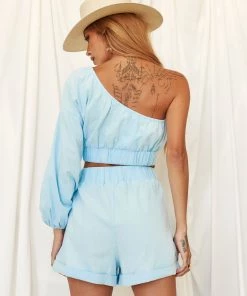 BEIGE BOTANY CLOTHING Milo Light Blue Shorts