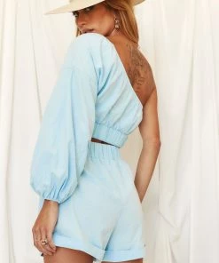 BEIGE BOTANY CLOTHING Milo Light Blue Shorts