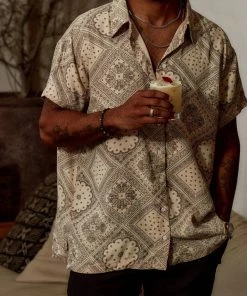 Emory Park Vaughn Paisley Camp Shirt 30 Emory Park Vaughn Paisley Camp Shirt