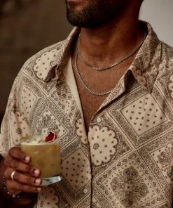 ALUMAUSA New Arrivals Michael Jake Silver Chain Necklace