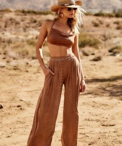 AFTER STITCH Marietta Bronze Trousers