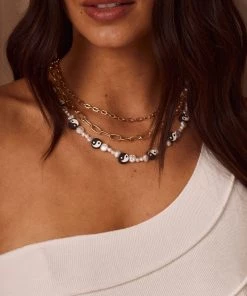 ANA ACC Shadow Gold Necklace Set