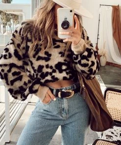 12th Tribe Dawn Leopard Sweater CLOTHING
