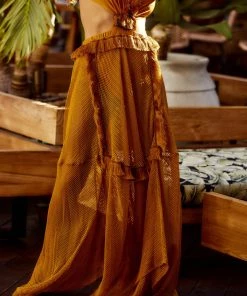 LUXXEL Helena Poppy Maxi Dress