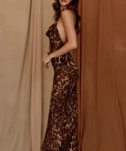 WINK Izzy Leopard Maxi Dress CLOTHING 16 WINK Izzy Leopard Maxi Dress CLOTHING