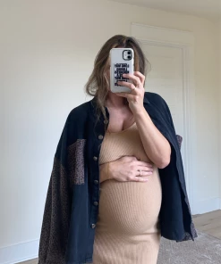 POL Lennon Washed Black Shirt Jacket