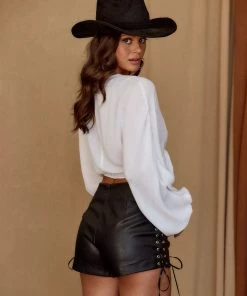 ACOA Mandi White Wrap Top 12 ACOA Mandi White Wrap Top