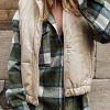 LE LIS Park City Taupe Puffer Vest CLOTHING