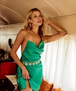 BEIGE BOTANY San Marino Emerald Mini Dress CLOTHING 13 BEIGE BOTANY San Marino Emerald Mini Dress CLOTHING