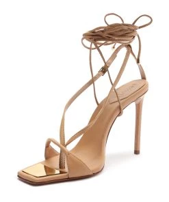 SCHUTZ Vikki Strappy Beige Heel New Arrivals